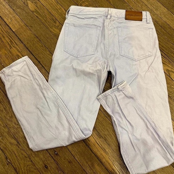 🥰😍Ralph Lauren purple label Light cream  blue 400 Women Jeans made in Italy - Picture 3 of 6